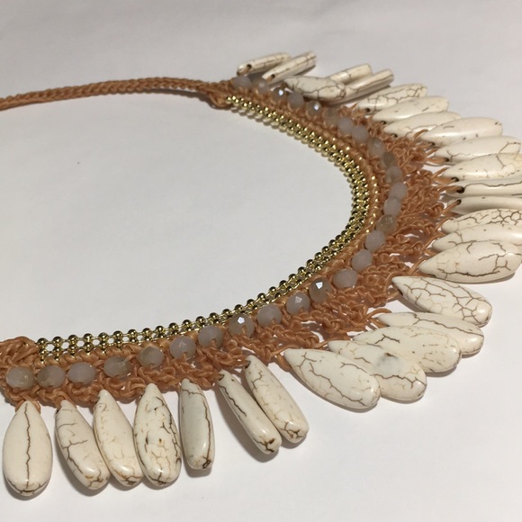 NWOT EASTERN SERENITY CROCHET BEADED NECKLACE - Picture 8 of 9